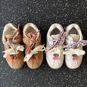 Kids Shoes - Brown and Cream